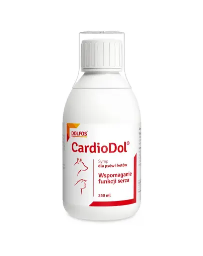 Sirop suport functie cardica caini si pisici DOLFOS CardioDol 250 ml cu L-carnitina si taurina