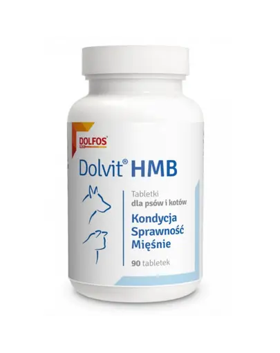 Supliment sustinere masa musculara la caini si pisici DOLFOS Dolvit HMB 90 tablete
