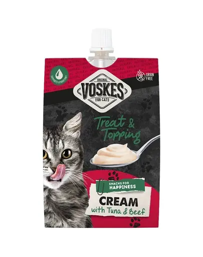 VOSKES Cream cu ton si vita 90 g crema snack pentru pisici