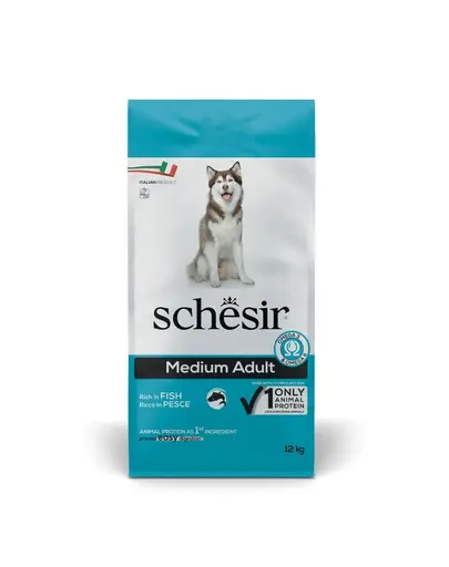 Hrana caini talie medie SCHESIR Original Medium Adult 12 kg cu peste