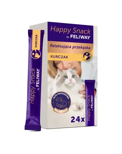 Gustare relaxanta pentru pisici FELIWAY Happy Snack 24x15 g cu pui