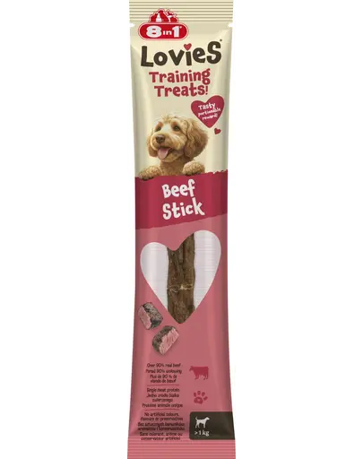 8IN1 Lovies Training Treats Beef Stick 15 g recompensa pentru dresajul cainilor, batoane cu carne de vita
