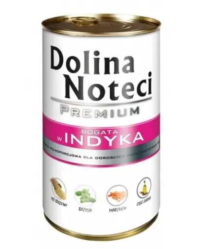 DOLINA NOTECI Premium conserva hrana caini 6x400g curcan