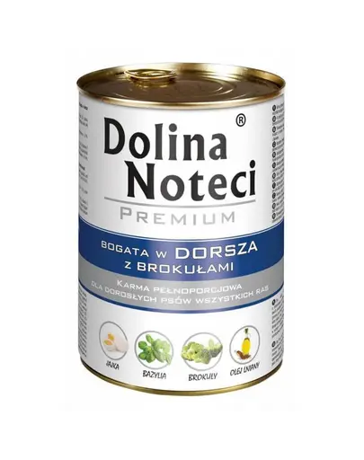 DOLINA NOTECI Premium conserve caini 6x400g cod si broccoli