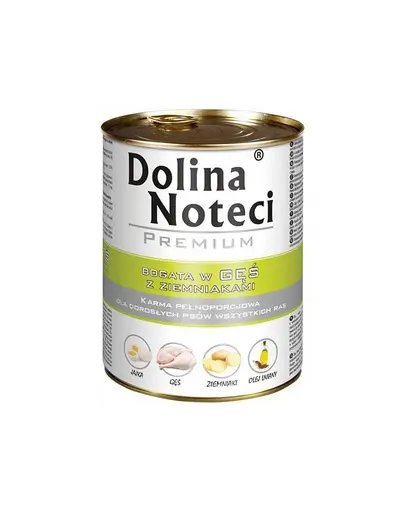 DOLINA NOTECI Premium mancare caini 6x400g gasca si cartofi