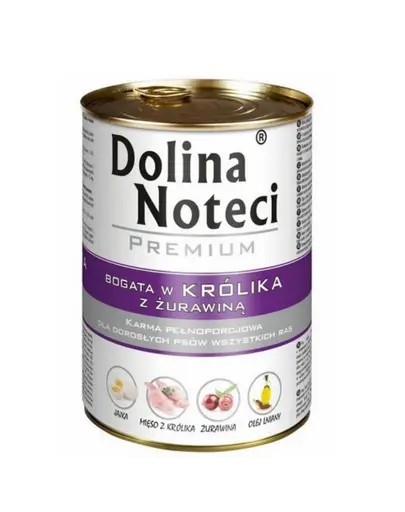 DOLINA NOTECI Premium set conserve caini 12x400 g iepure cu merisoare