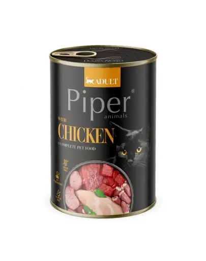 PIPER Animals Chicken 6x400 g cu pui hrana pisici