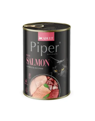 PIPER Animals Salmon 12x400 g hrana cu somon pentru pisici
