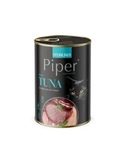 PIPER Animals Sterilised Tuna 6x400 g cu ton hrana pisica sterilizata