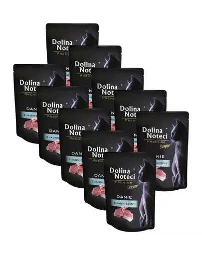 DOLINA NOTECI Premium Senior hrana cu miel 10x85 g pisici senior