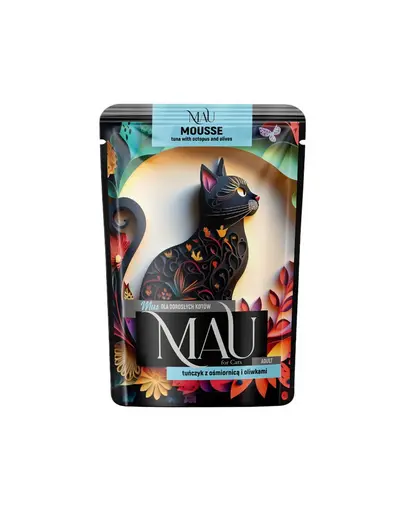 MAU Mousse hrana umeda pisici adulte, cu ton si caracatita 85 g