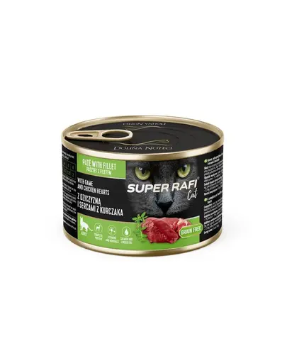 SUPER RAFI Cat Mix 2 Arome 6 x 185 g hrana umeda pentru pisici