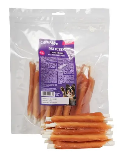 CHRUP&GO Bat cu piept de pui 500 g gustare pentru caini