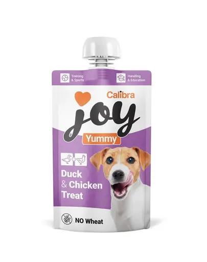 CALIBRA Joy Dog Yummy Duck and Chicken Treat 100 g recompensa cremoasa pentru caini cu rata si pui