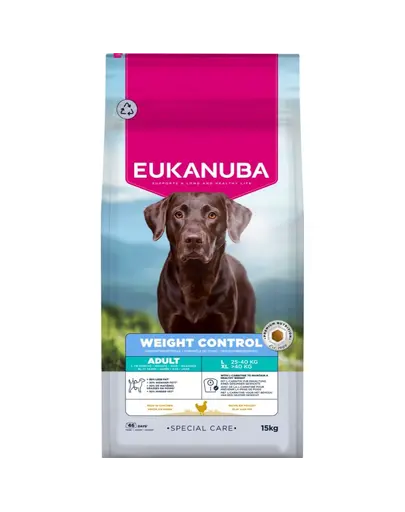 EUKANUBA Special Care Weight Control hrana uscata pentru caini adulti de talie mare, pentru controlul greutatii 15 kg