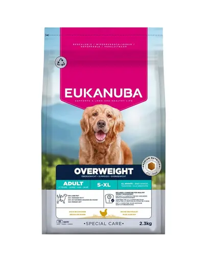 EUKANUBA Special Care Adult Overweight 2,3 kg hrana uscata pentru caini adulti supraponderali
