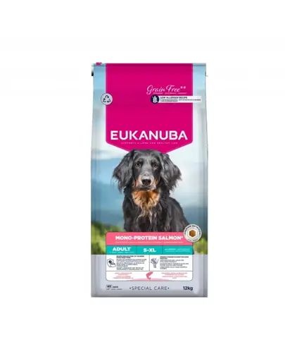 EUKANUBA Special Care Adult Mono-Protein Salmon 12 kg hrana uscata monoproteica cu somon pentru caini adulti