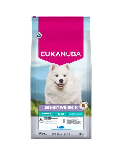 EUKANUBA Special Care Adult Sensitive Skin 12 kg hrana uscata pentru caini adulti cu piele sensibila