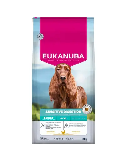 EUKANUBA Special Care Adult Dogs with Sensitive Digestion 12 kg hrana pentru caini adulti cu sistem digestiv sensibil