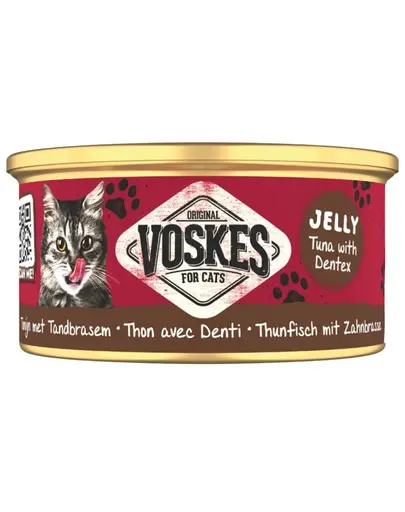 VOSKES Jelly Tuna with Dentex 85 g hrana umeda complementara pentru pisici, cu 100% ton si dentex in jeleu