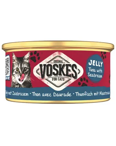 VOSKES Jelly Ton cu Dorada 85 g 100% ton cu dorada in aspic, hrana complementara pentru pisici