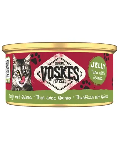 VOSKES Jelly Ton cu Quinoa 85 g 100% ton cu quinoa in aspic, hrana complementara pentru pisici