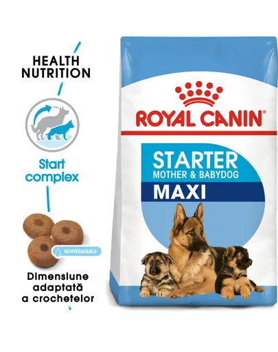 Royal Canin Maxi Starter Mother & Babydog gestatie/ lactatie pui hrana uscata caine, 4 kg