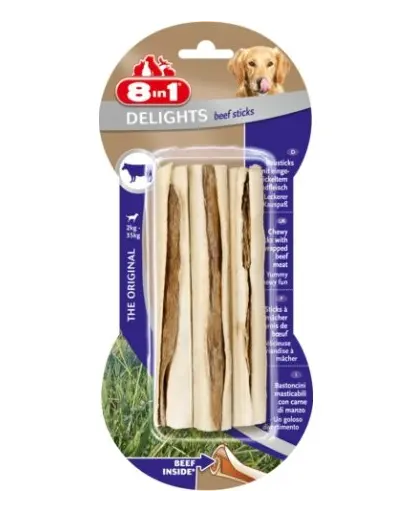 8in1 Recompensa Beef Delights Bone sticks 3 buc