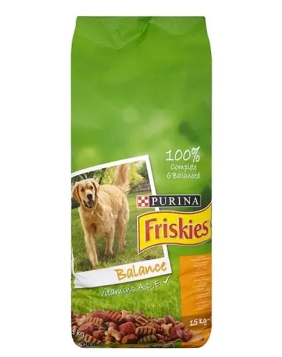 FRISKIES Balance hrana uscata caini adulti, cu pui si legume 15 kg