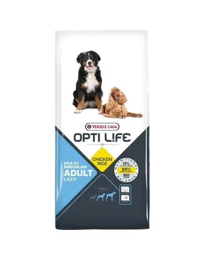 VERSELE-LAGA Opti Life Adult Light Medium&Maxi hrana uscata caini adulti supraponderali/obezi de talie medie/mare 12,5 kg