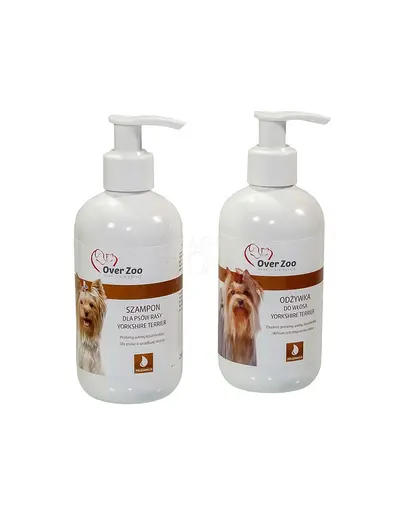 OVER ZOO Set sampon si balsam pentru cainii Yorkshire Terrier (sampon 250 ml + balsam 250 ml)