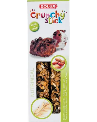 ZOLUX Crunchy Stick pentru porcusori de guinea - migdale / ovaz115 g