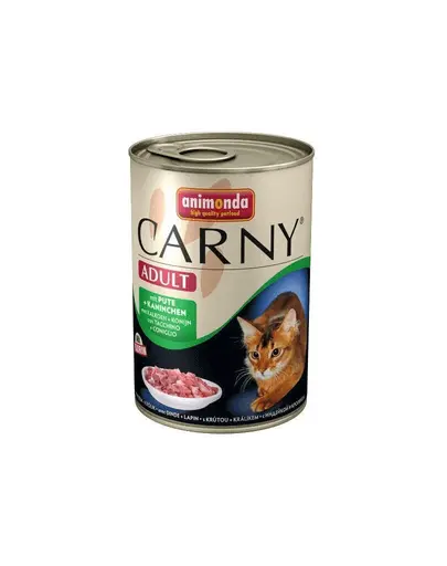 ANIMONDA Carny Adult iepure, curcan si vita 400 gr