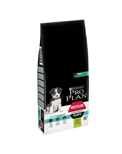 Purina Pro Plan Medium Puppy Sensitive Digestion OptiDigest miel 12 kg