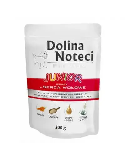 DOLINA NOTECI Premium Junior hrana catei 300g bogat in inimi de vita
