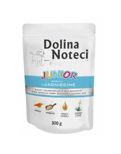 DOLINA NOTECI Premium Junior hrana catelusi, cu miel 300g