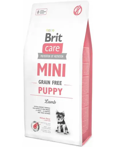 BRIT Care Mini Grain Free Mini Puppy Lamb hrana uscata caini juniori talie mica, cu miel 2 kg