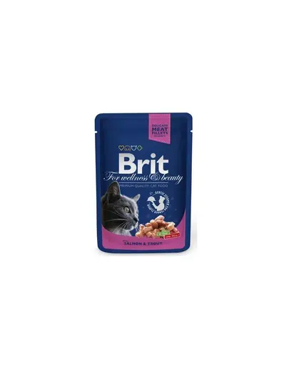 BRIT Premium Cat Adult somon si pastrav 100 g