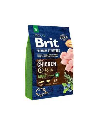 BRIT Premium By Nature Adult Hrana uscata pentru caini adulti de talie mare 3 kg