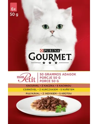 GOURMET Mon Petit Mix carne de pasare (6x50 g)