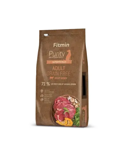FITMIN Dog Purity Grain free Hrana uscata caini adulti, talie medie/mare/uriasa 12 kg
