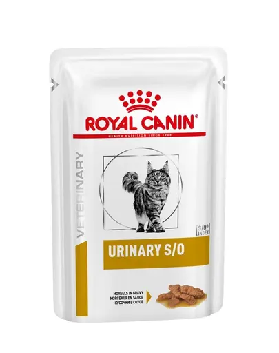 ROYAL CANIN Veterinary Diet Feline Urinary S/O 12 x 85 g hrana umeda dietetica pentru pisici adulte cu afectiuni ale tractului urinar inferior