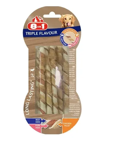 8IN1 Bastoane rasucite Triple Flavour 10 buc.