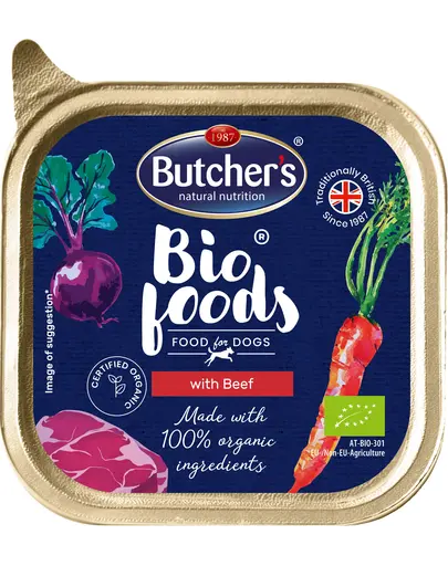 BUTCHER'S BIO pate cu vita pentru caini 150 g