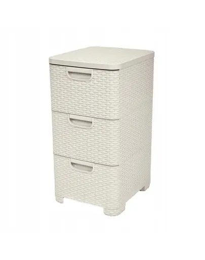 CURVER Biblioteca cu sertare Regal STYLE crem
