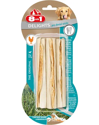 8IN1 Recompense Dental Delights Bone Sticks 3 buc.