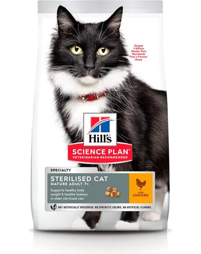 HILL'S Science Plan Feline Mature(7+) Adult Sterilised cu pui 3 kg