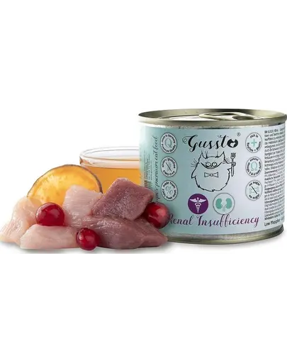 GUSSTO Vet Renal Insufficiency curcan si gasca pentru boli ale rinichilor 200 gr