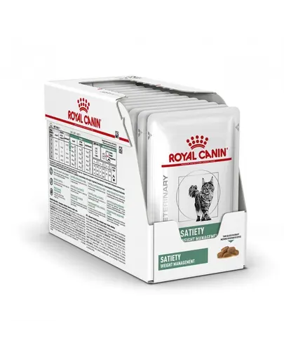 ROYAL CANIN Cat Satiety Feline 12 x 85 g hrana umeda dietetica pentru pisici adulte supraponderale/obeze