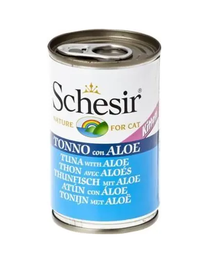 SCHESIR Hrana umeda pentru pisoi, cu ton si aloe 140 g